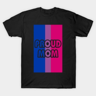 Proud Mom Bisexual Flag T-Shirt